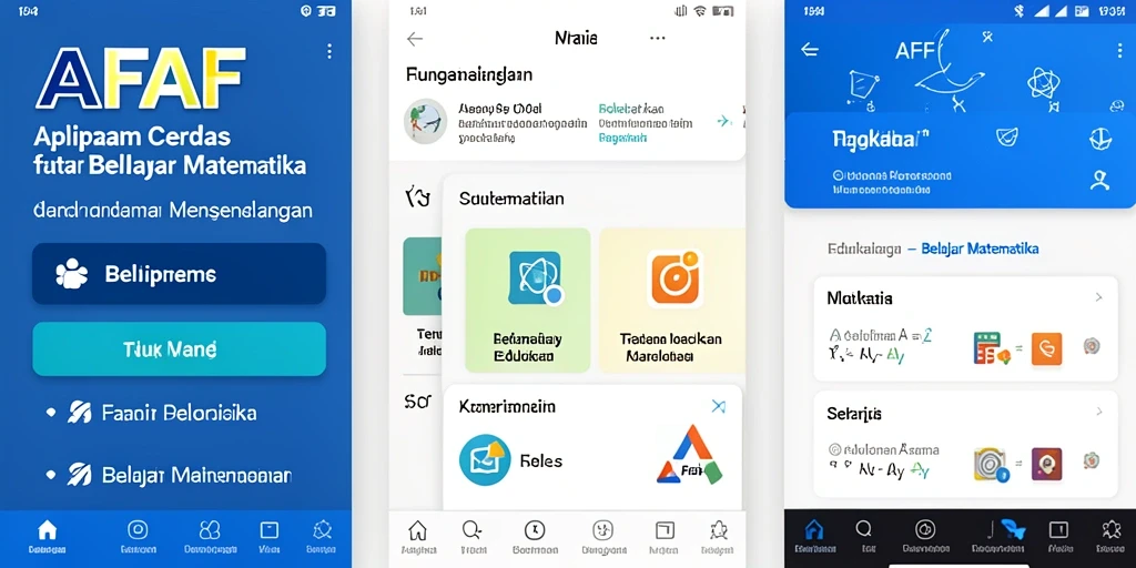 Screenshot antarmuka aplikasi AFAF yang interaktif dan menarik.