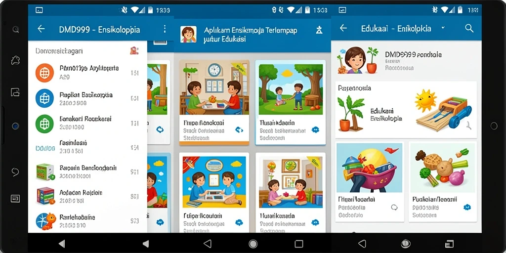Tampilan antarmuka DMD999 yang informatif dan menarik.