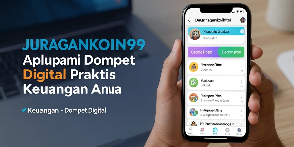 Antarmuka aplikasi JURAGANKOIN99 menampilkan fungsi mudah untuk transaksi keuangan.