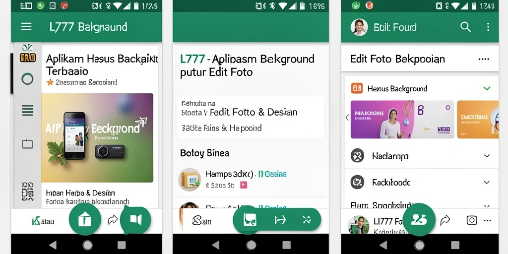 Antarmuka aplikasi L777 yang intuitif untuk Hapus Background.