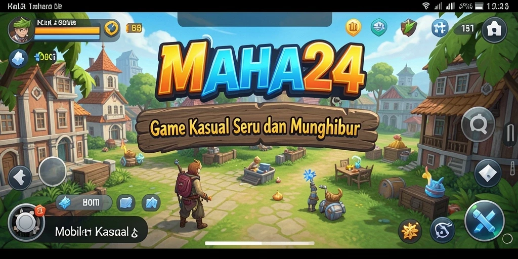Tampilan antarmuka user-friendly dari MAHA24 yang menarik dan menyenangkan.