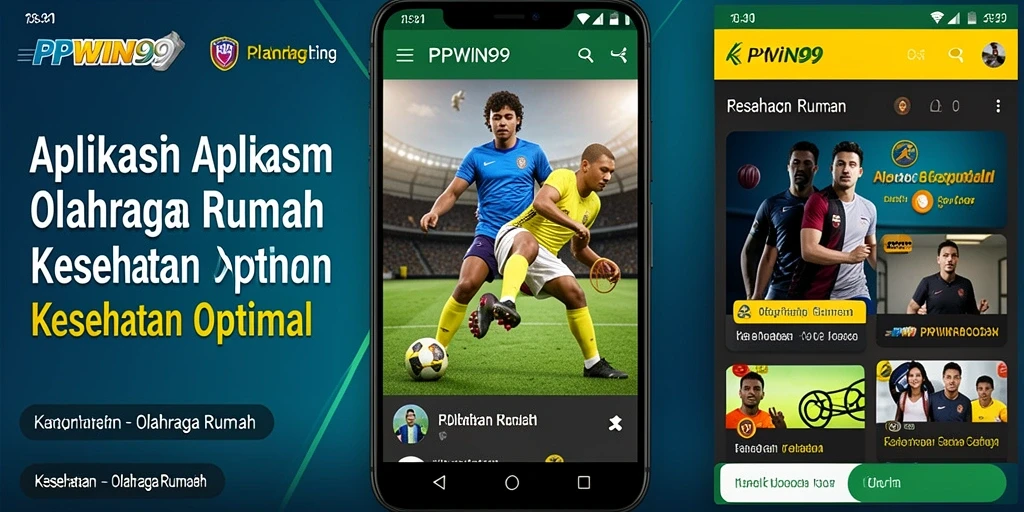 Tampilan antarmuka PPWIN99 saat melakukan latihan olahraga di rumah.