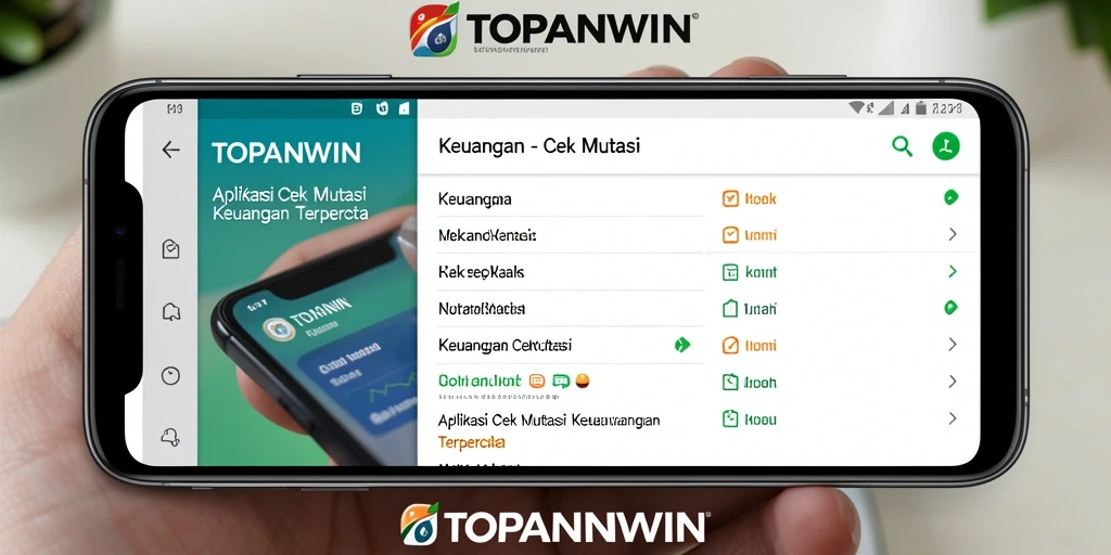 Antarmuka aplikasi <strong>TOPANWIN</strong> untuk cek mutasi yang user-friendly.