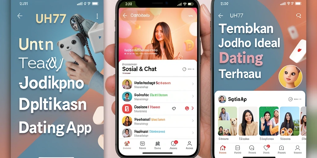 Tampilan antarmuka utama UH77 yang menarik dan modern.